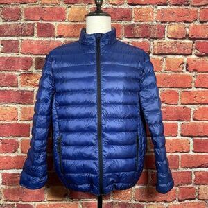 Z-Show Men's Large Full Zip Down Filled Fall Winter Jacket Outdoors Duck Feather